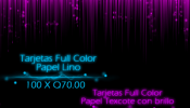 Tarjetas de presentacion full color con Brillo UV