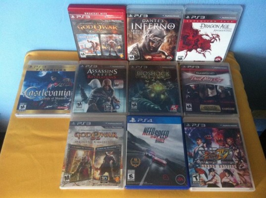 9 Juegos PS3 varios titulos y PS4 NFS Rivals pase adelante
