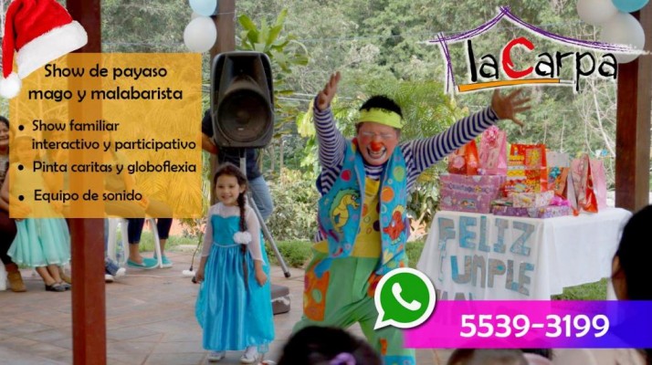 Servicio de animadores payasos, payasitas, princesas de FROZEN, personajes, Para fiestas infantiles en Guatemala