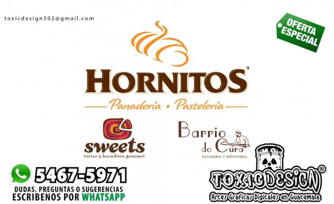 Diseño logotipos para Panaderías en Guatemala